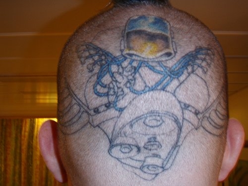 Motiv tetování na hlavu 6