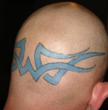 Motiv tetování na hlavu 17