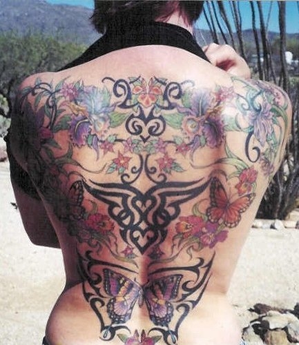 Tetování na horní záda 4