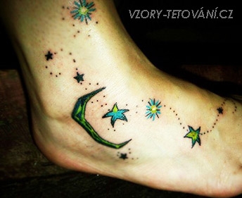 Motiv tetování na nárt 7