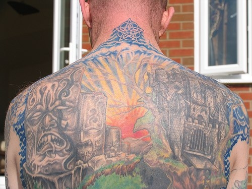 Tetování na horní záda 18