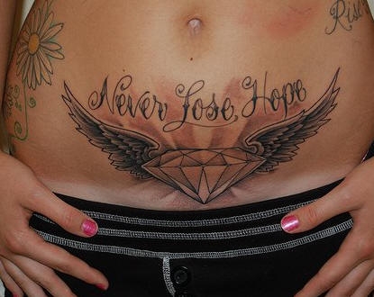 Motiv tetování na břicho 13