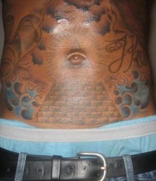 Motiv tetování na břicho 16