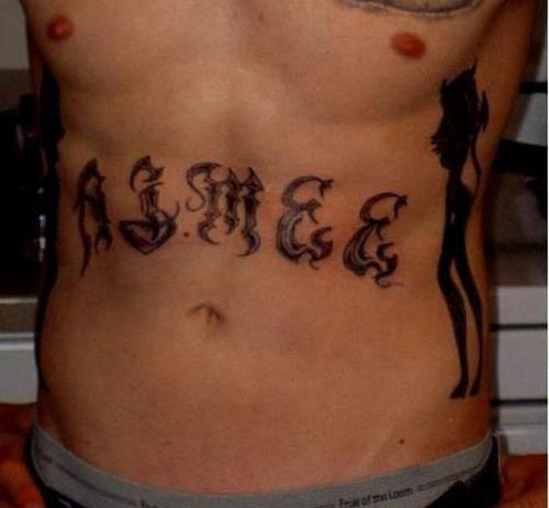 Motiv tetování na břicho 17