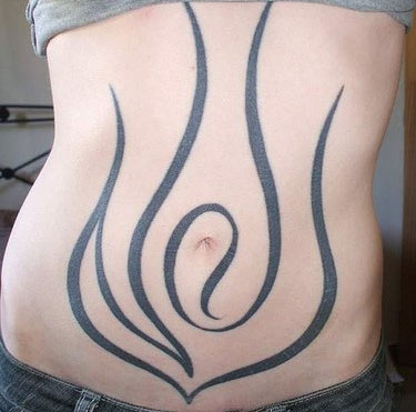 Motiv tetování na břicho 24
