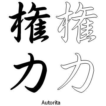 Kanji tetování – autorita