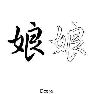 Kanji tetování – dcera