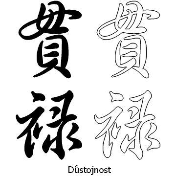 Kanji tetování – důstojnost