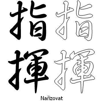 Kanji tetování – nařizovat