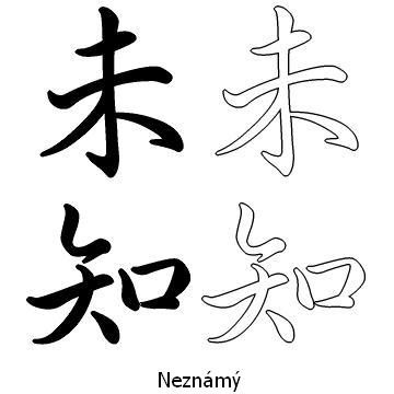 Kanji tetování – neznámý