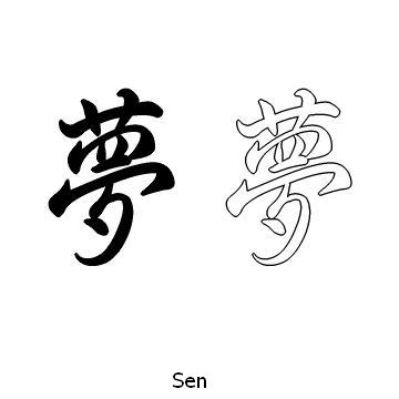 Kanji tetování – sen