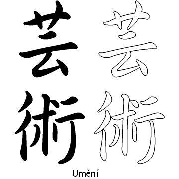 Kanji tetování – umění