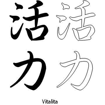Kanji tetování – vitalita