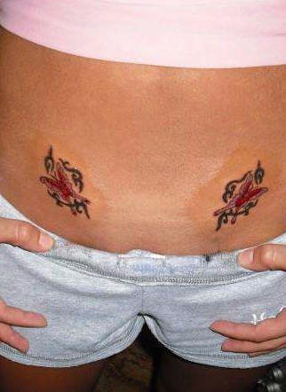 Motiv tetování na břicho 27