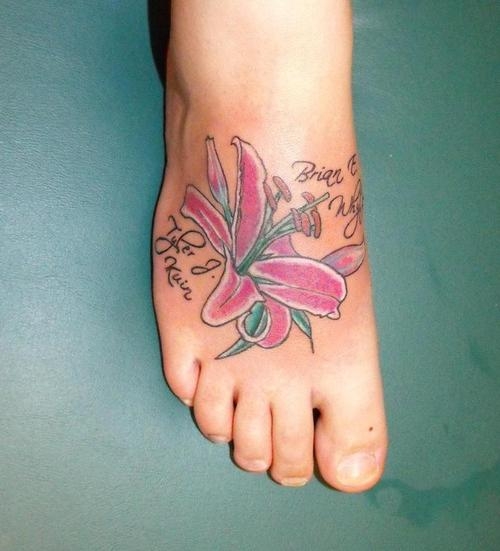 Motiv tetování na nárt 11