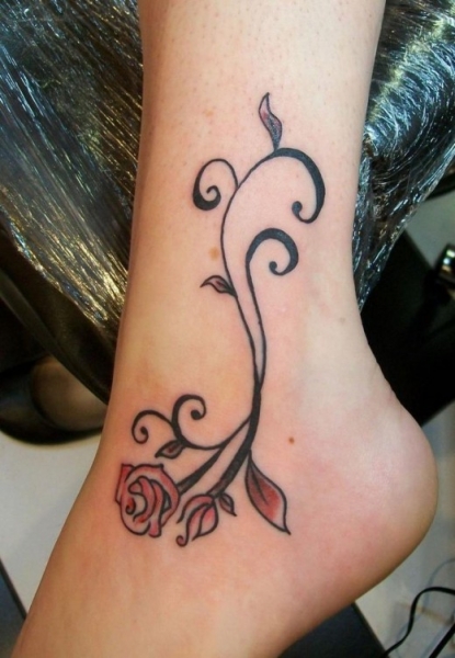 Motiv tetování na nárt 16