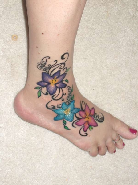 Motiv tetování na nárt 17
