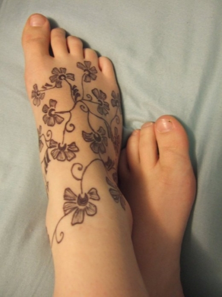 Motiv tetování na nárt 19