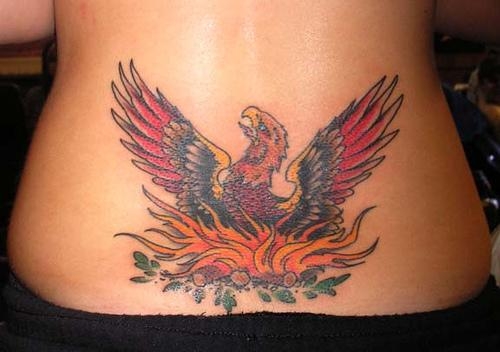 Tetování na spodní záda 7