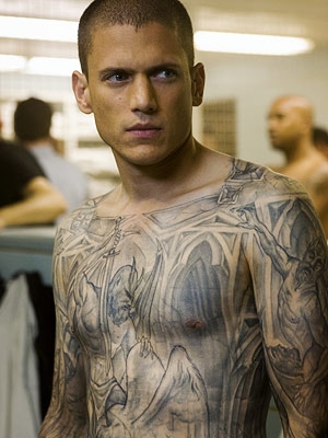 Wentworth Miller – fake tetování