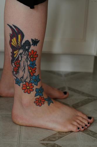 Motiv tetování na nárt 23