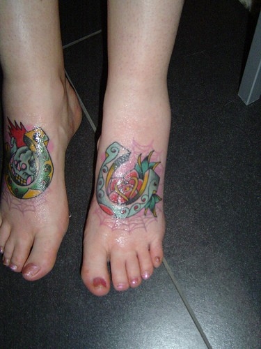 Motiv tetování na nárt 30