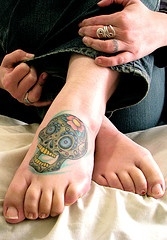 Motiv tetování na nárt 37