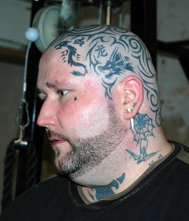 Motiv tetování na hlavu 34