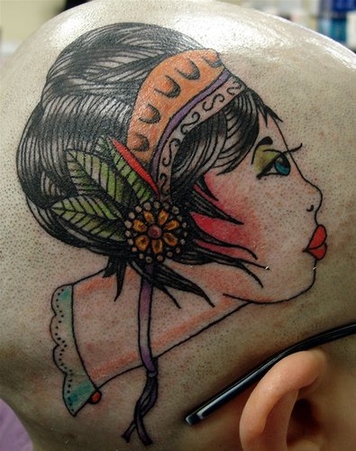 Motiv tetování na hlavu 37