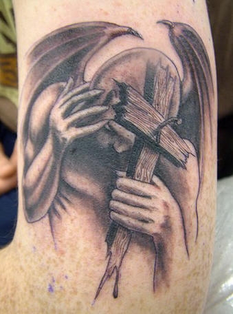 3D motiv tetování 4 – na ruku – vzor démon