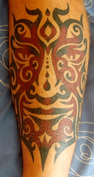 Motiv tetování na lýtko 16